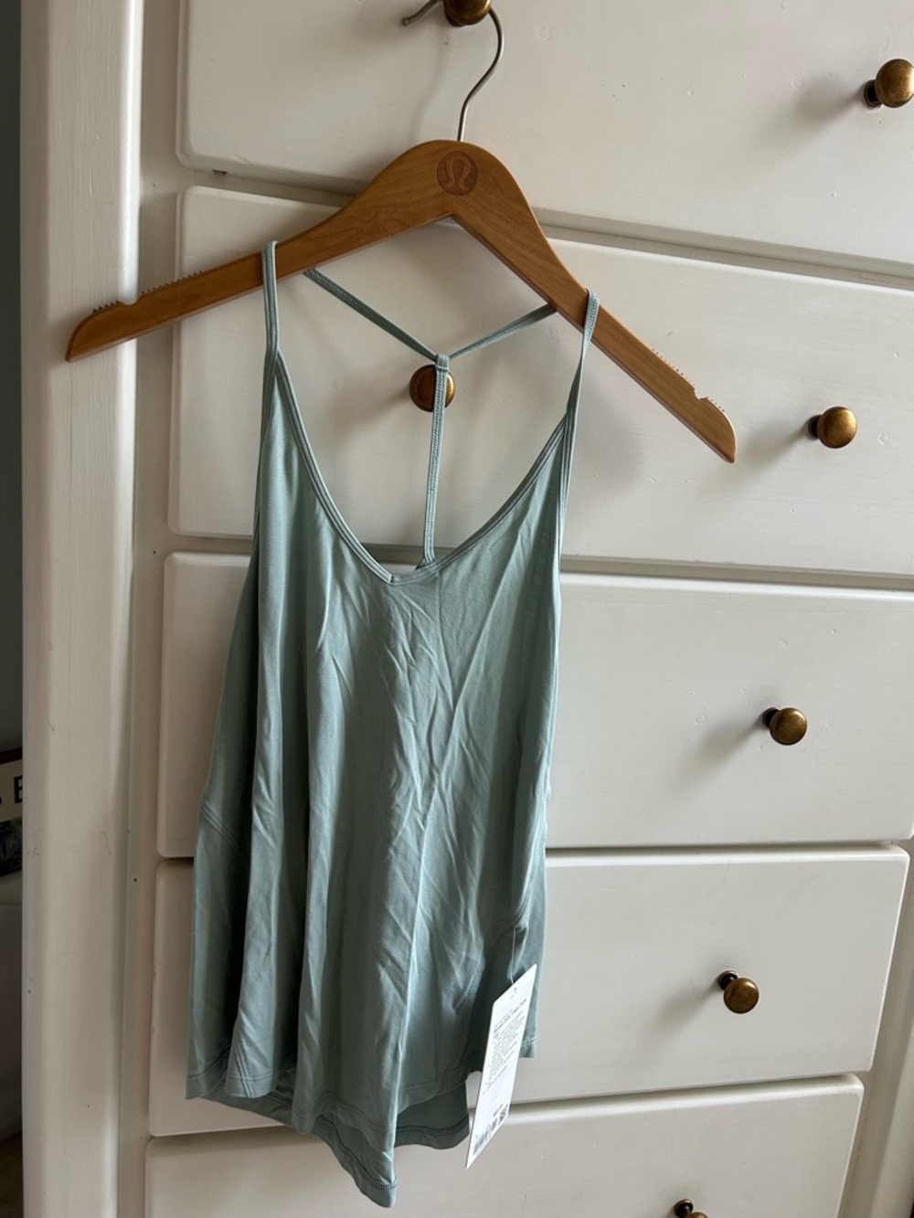 NWT Lululemon Modal-silk yoga tank sz 4 in Silver blue